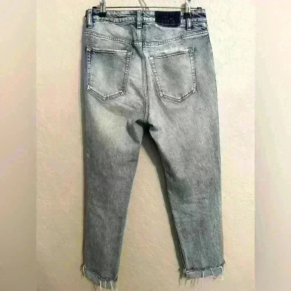 Ksubi Nine O Heavenz Sliced High Rise Straight Leg Jeans Size 28 - Picture 4 of 12